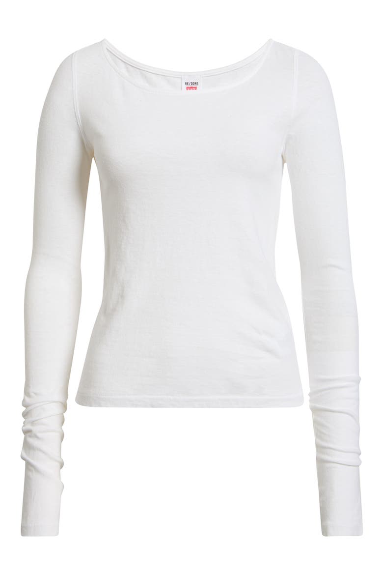 Monroe Long Sleeve T-Shirt, Main, color, OPTIC WHITE