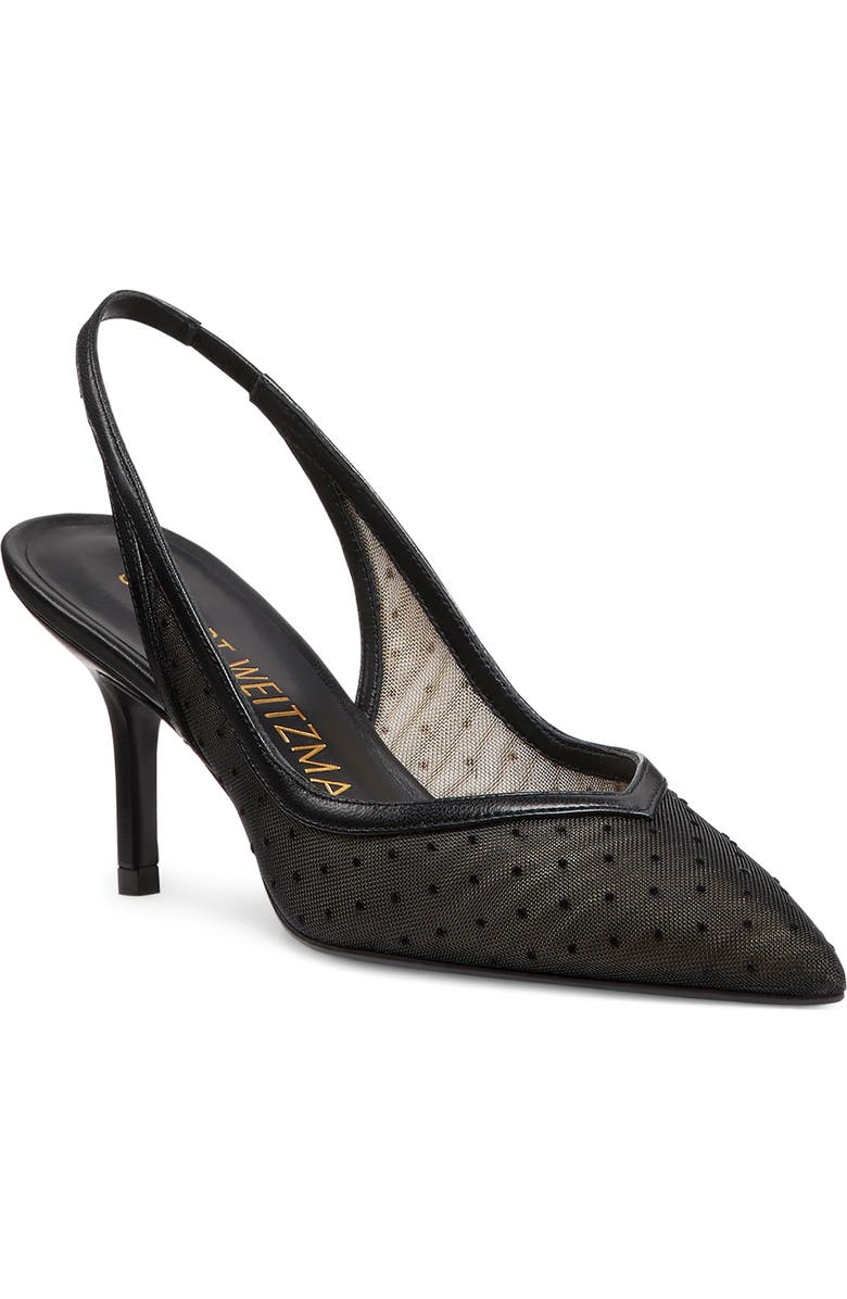 Stuart Weitzman Eva 75 Pointed Toe Slingback Pump, Main, color,