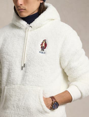 Polo buy Ralph Lauren high pile fleece ski bear cortina hoodie