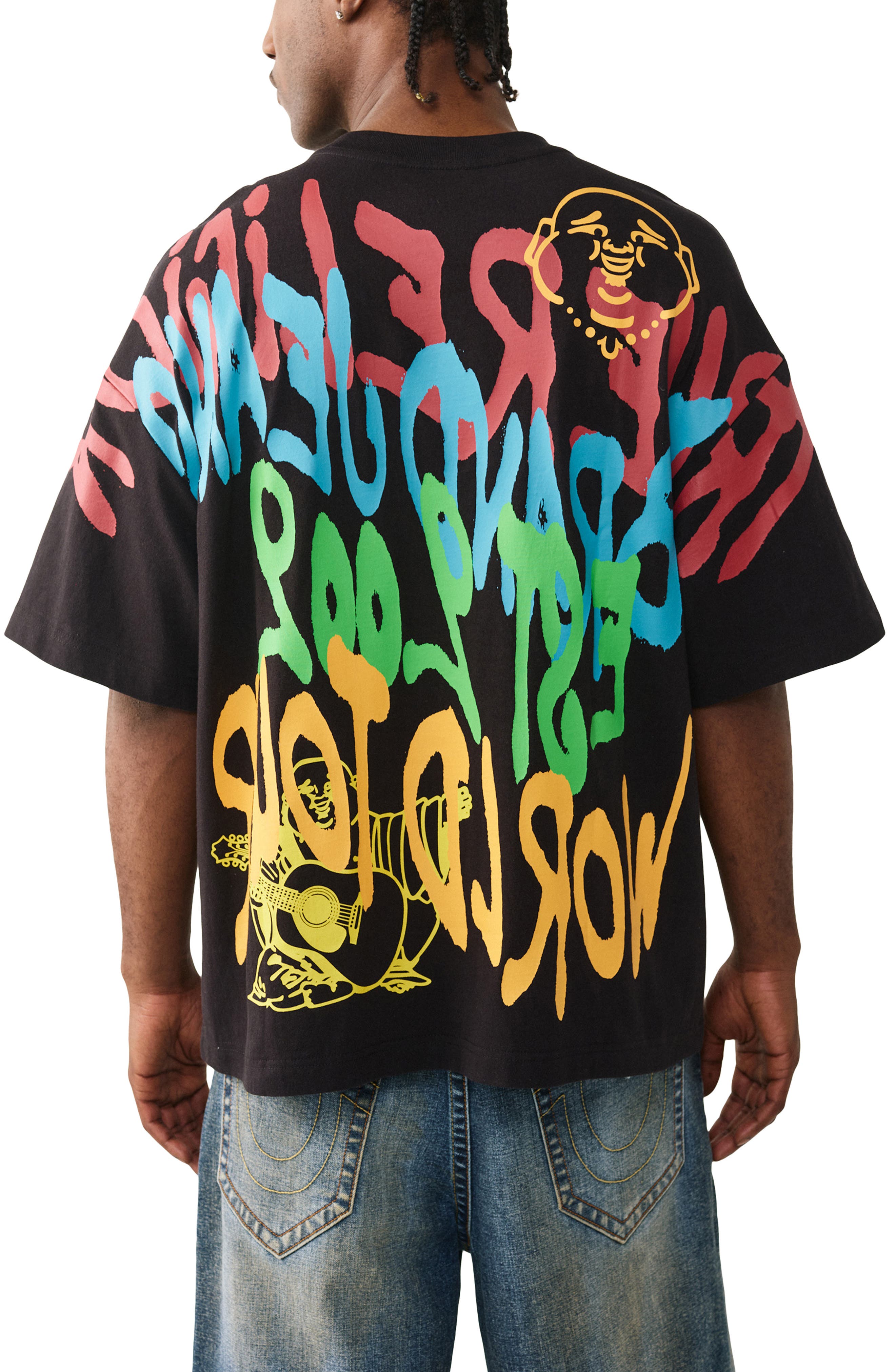 True Religion Graffiti Oversize Heavyweight Cotton Graphic T-Shirt (Men ...