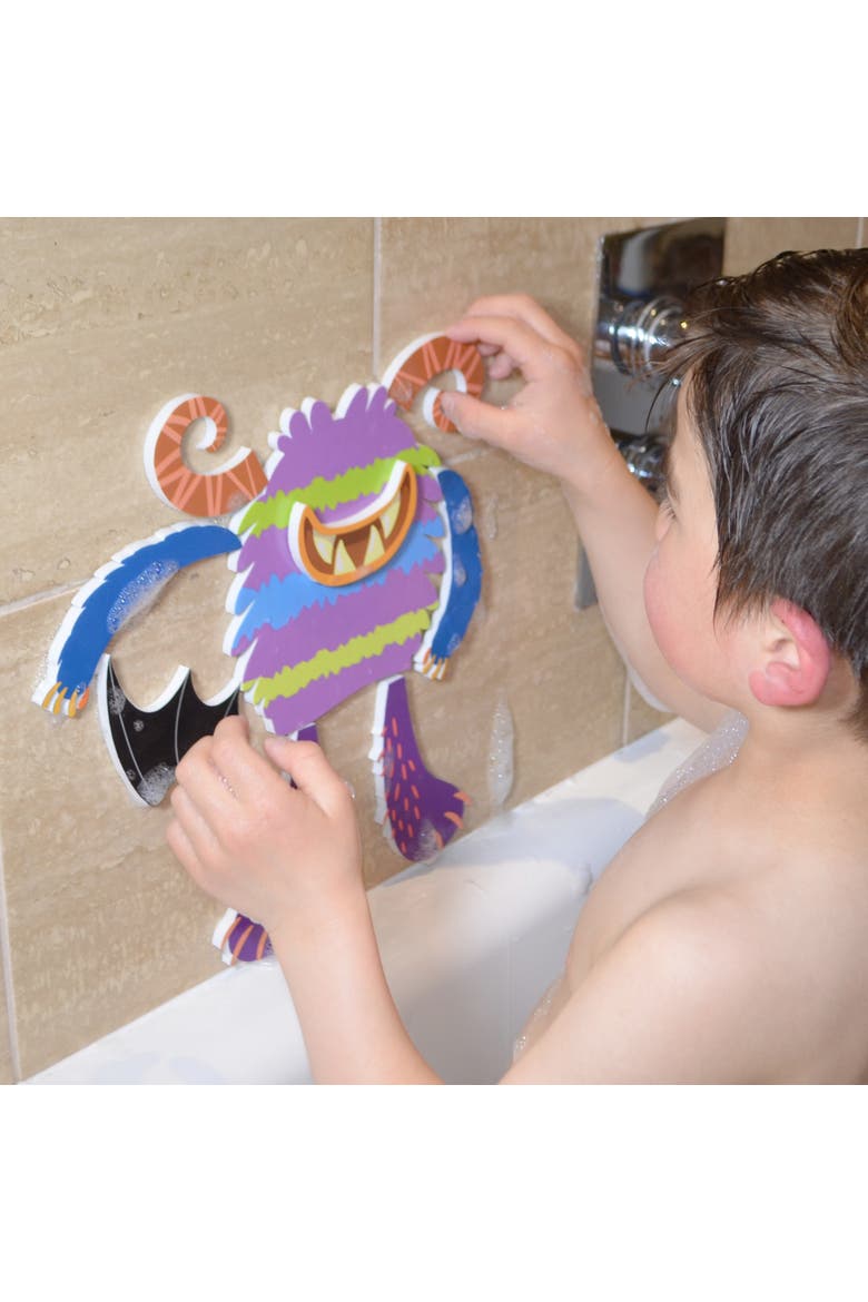 Silly Monsters Bath Time Stickers, Alternate, color, Multicolored