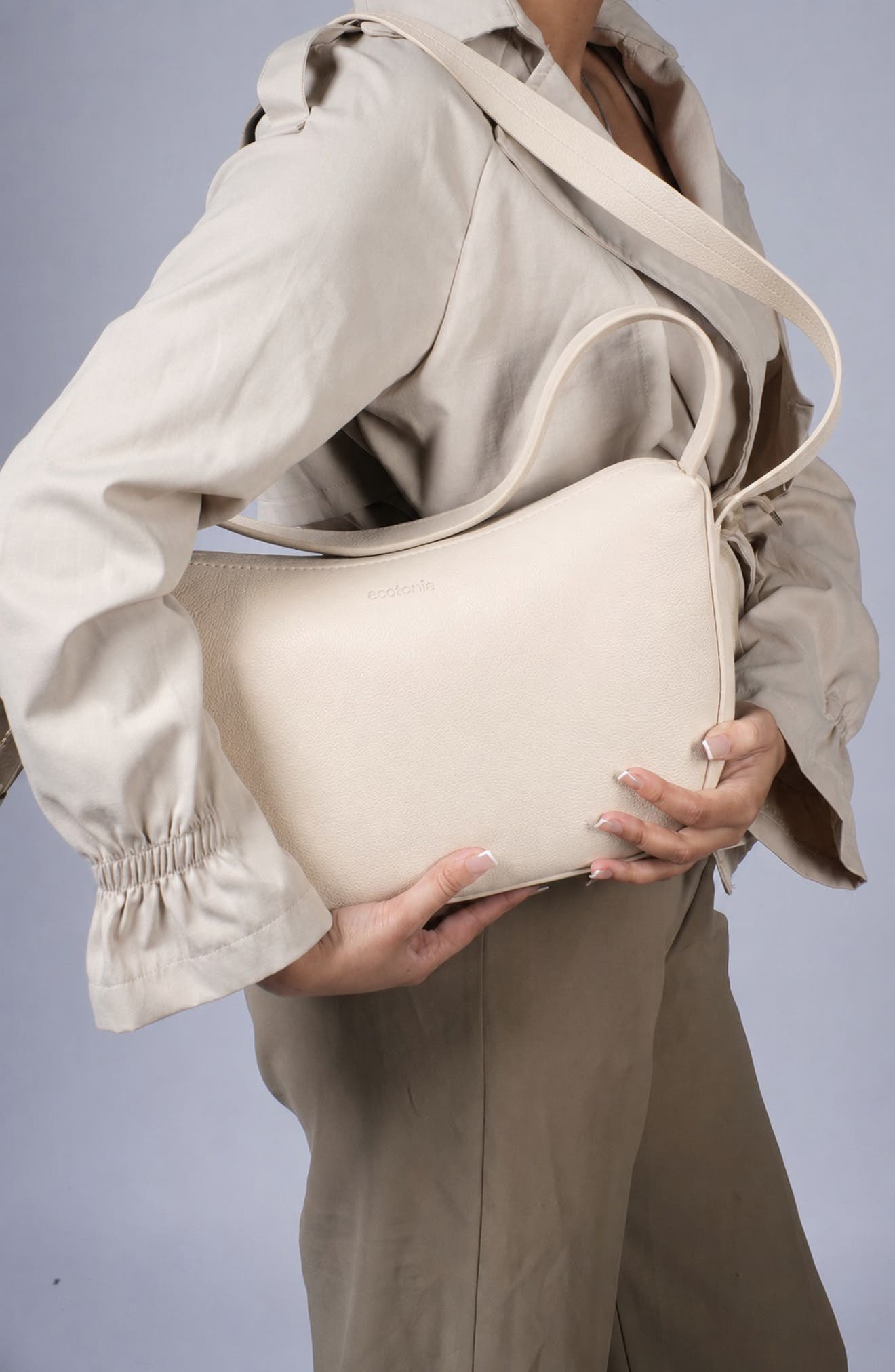 Peggy Leather Crossbody Bag, Alternate, color, WARM WHITE