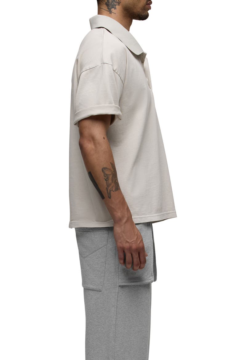 Straight Leg French Terry Pants, Alternate, color, HEATHERED GREY