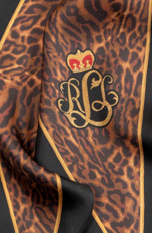 Ralph Lauren Lauren  Animal Small Diamond In Black
