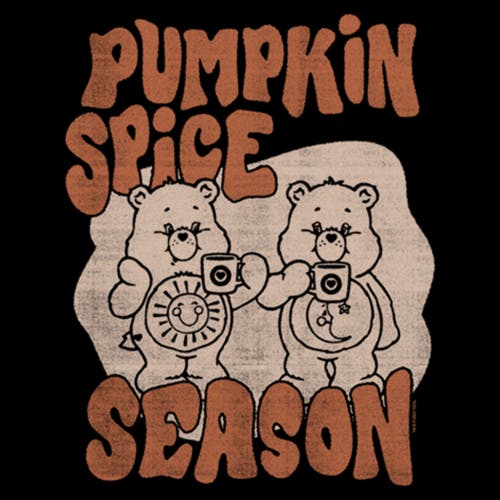 Care Bears Pumpkin Spice Season Graphic T-shirt In Black