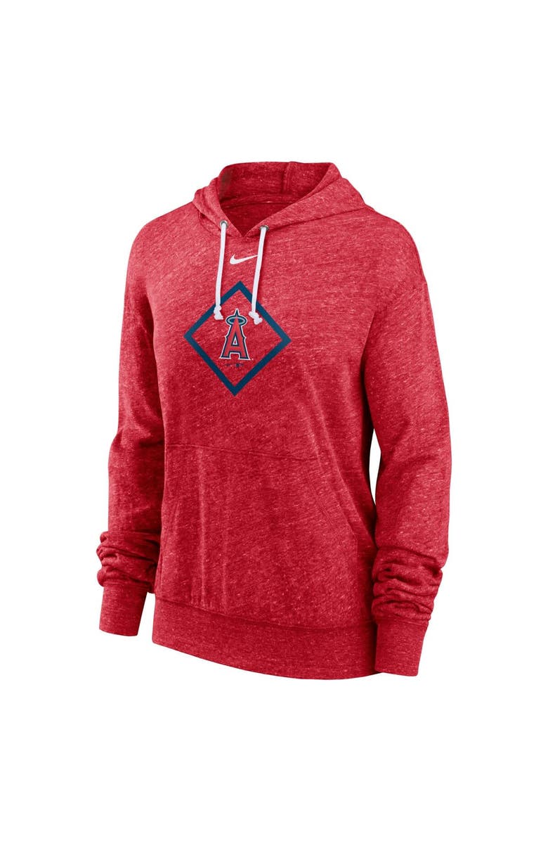 Nike Women's Nike Red Los Angeles Angels Diamond Icon Gym Vintage Lightweight Hooded Top, Alternate, color, Red