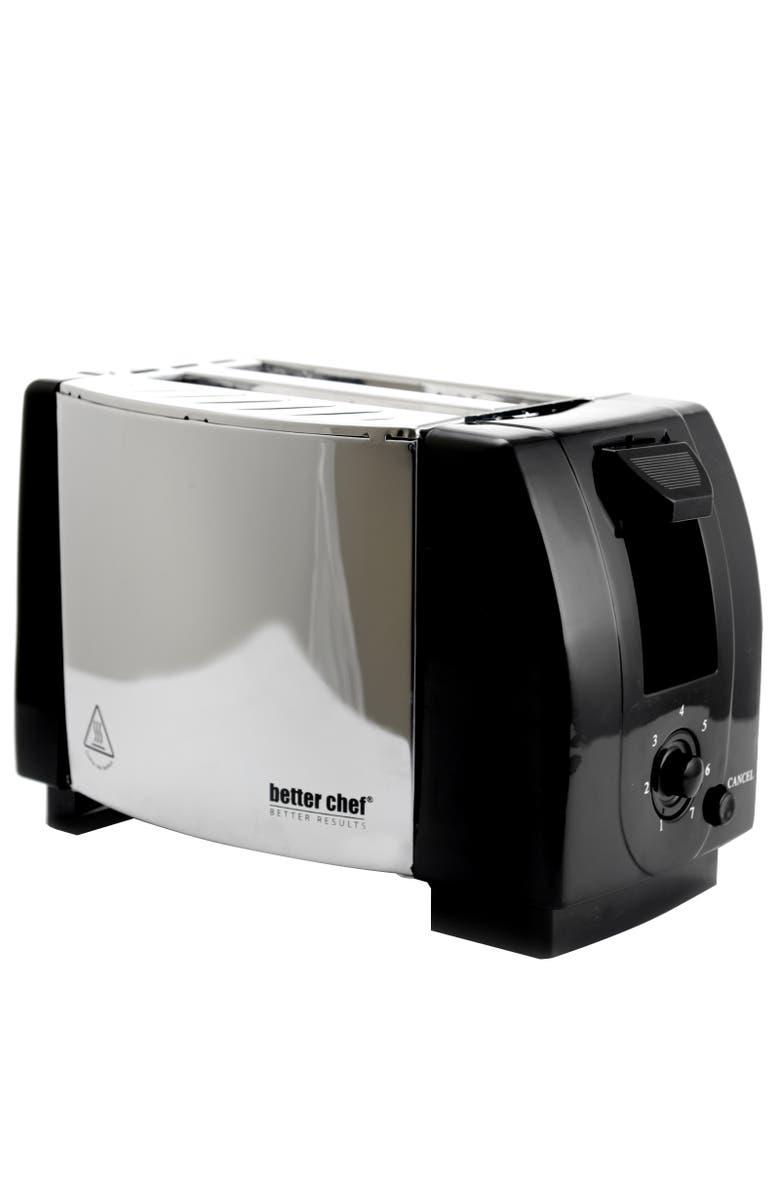Better Chef Two Slice Toaster Stainless Steel, Alternate, color, Silver