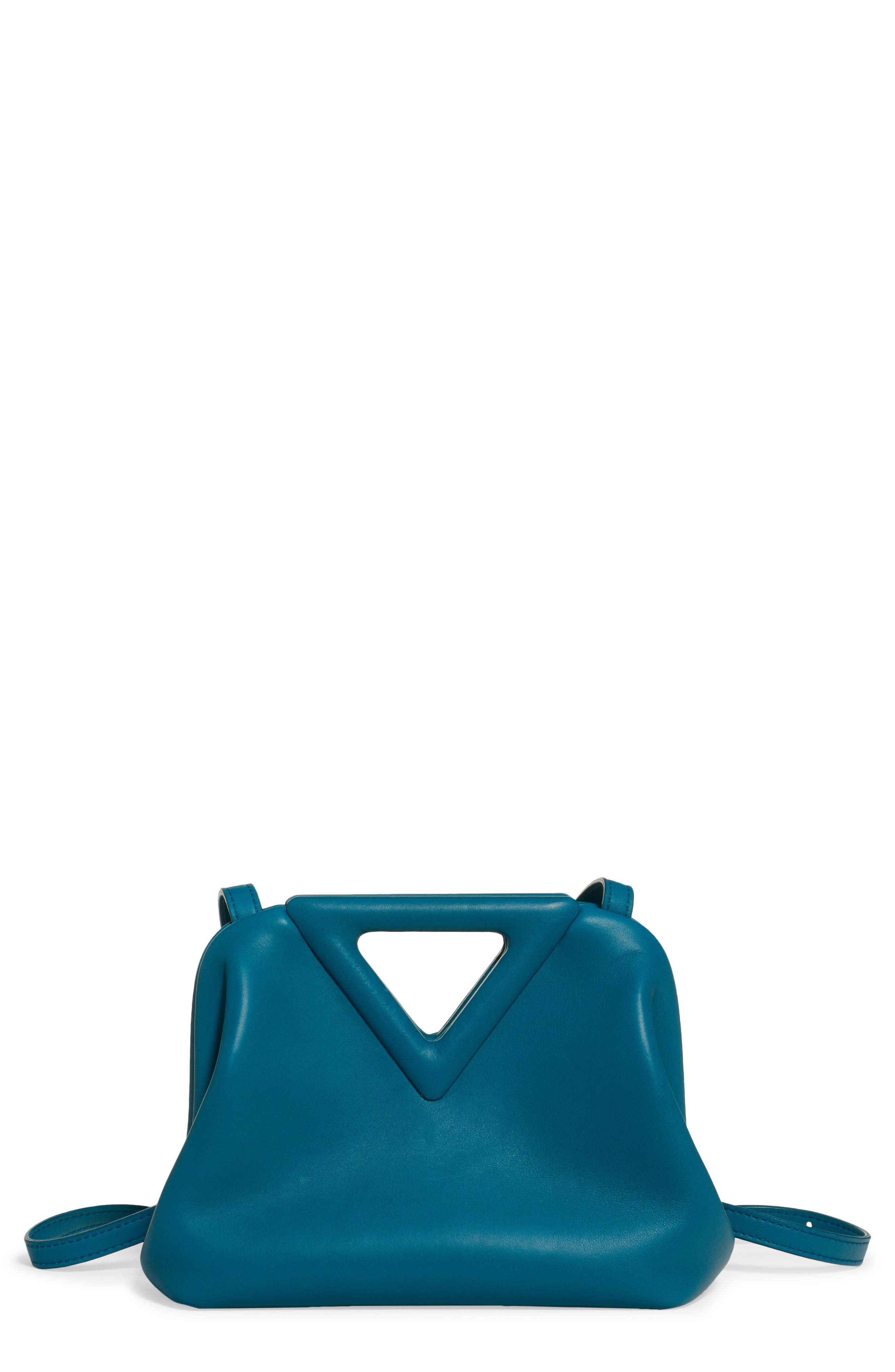 Bottega Veneta Small Triangle Leather Shoulder Bag, Main, color, 
