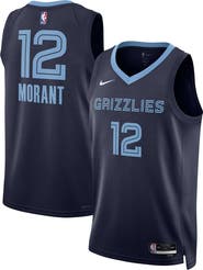 Nike Unisex Nike Ja Morant Navy Memphis Grizzlies Swingman Jersey - Icon Edition