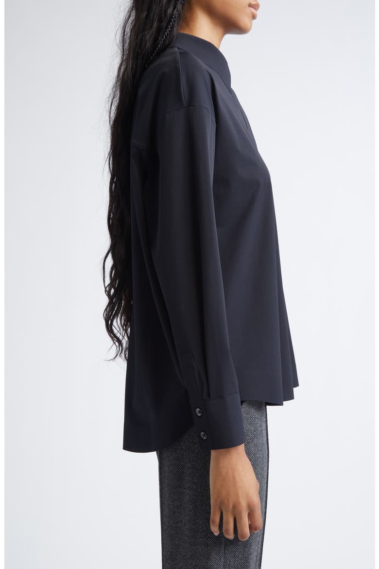 Ululo Button-Up Shirt, Alternate, color, BLACK