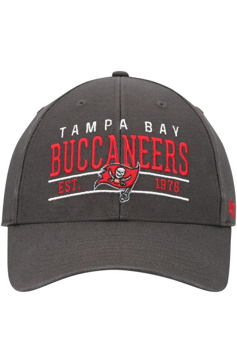 '47 Men's '47 Graphite Tampa Bay Buccaneers Centerline MVP Adjustable Hat, Alternate, color, 