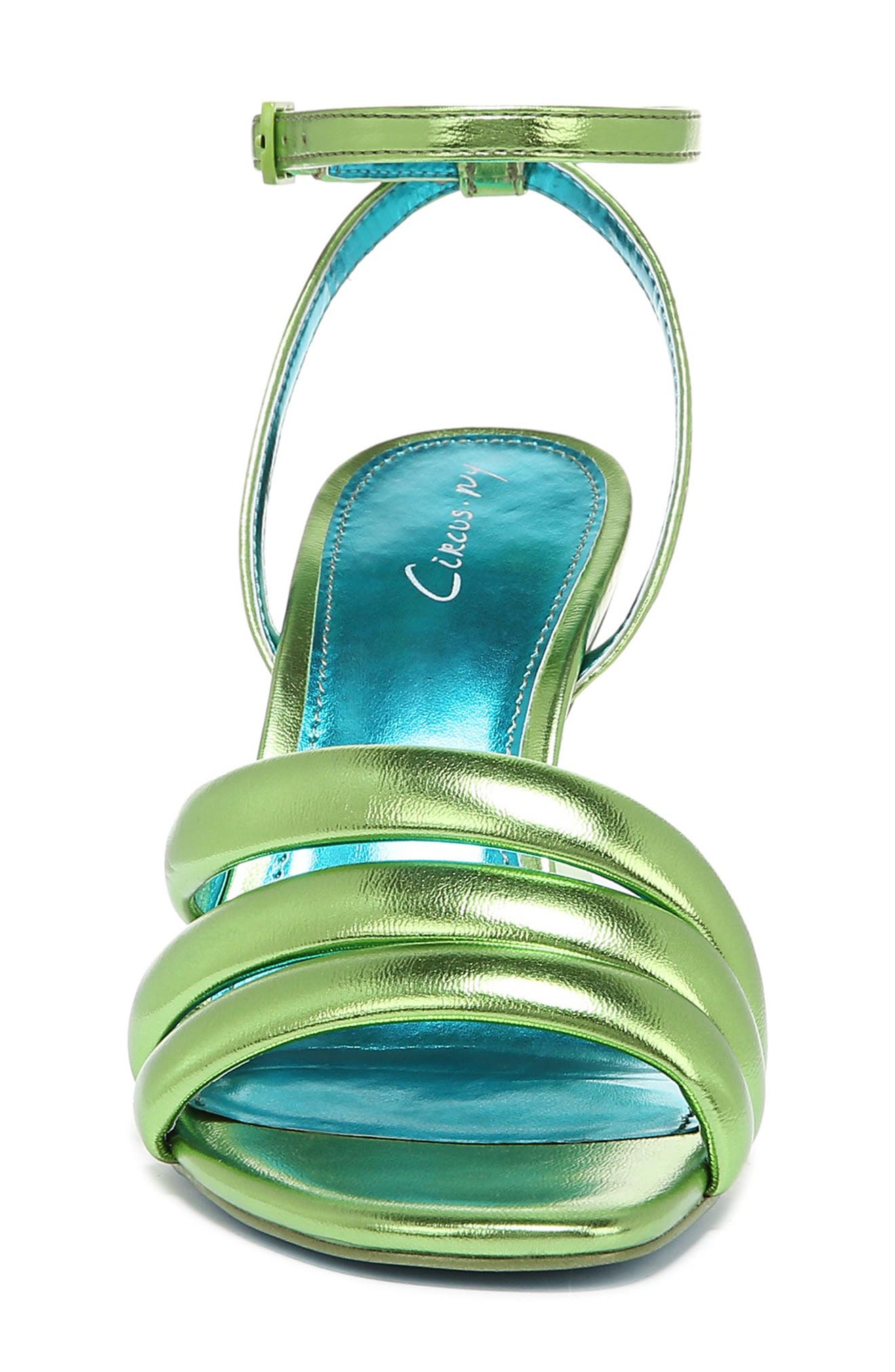 Circus by Sam Edelman Bobbie Ankle Strap Sandal, Alternate, color, IBIZA BLUE/ WASABI