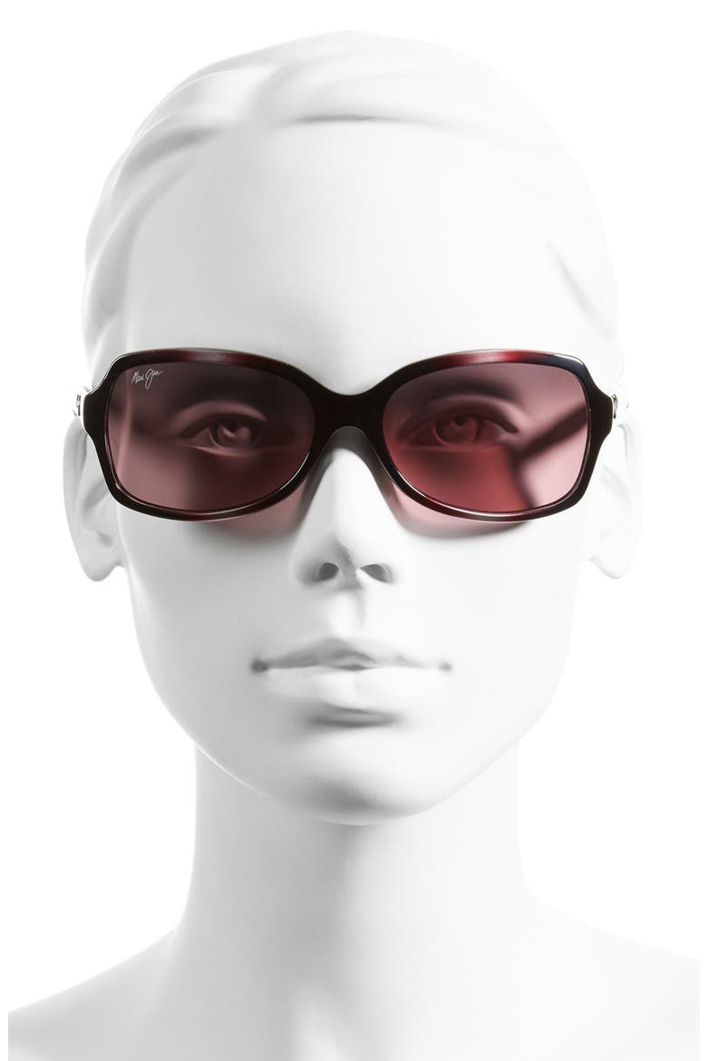Cloud Break 56mm PolarizedPlus2® Sunglasses, Alternate, color, MAUI ROSE/ BURGUNDY FADE