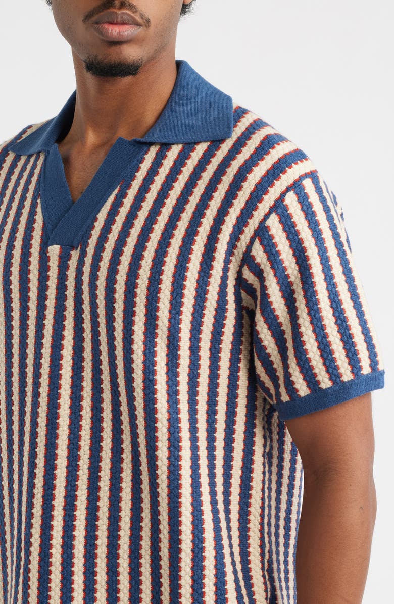 MAVRANS Strike a Match Stripe Polo, Alternate, color, Blue