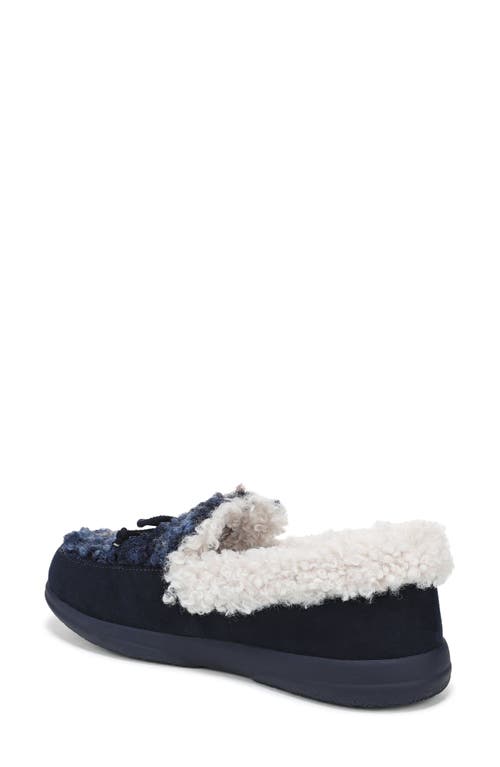 Vionic Claribel Faux Shearling Lined Slipper In Black