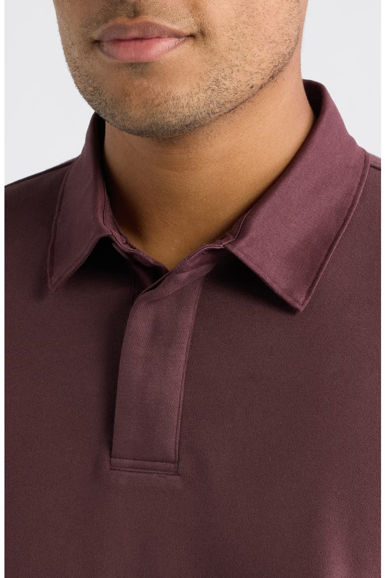 Cypress Long Sleeve Rugby Shirt, Alternate, color, BOYSENBERRY