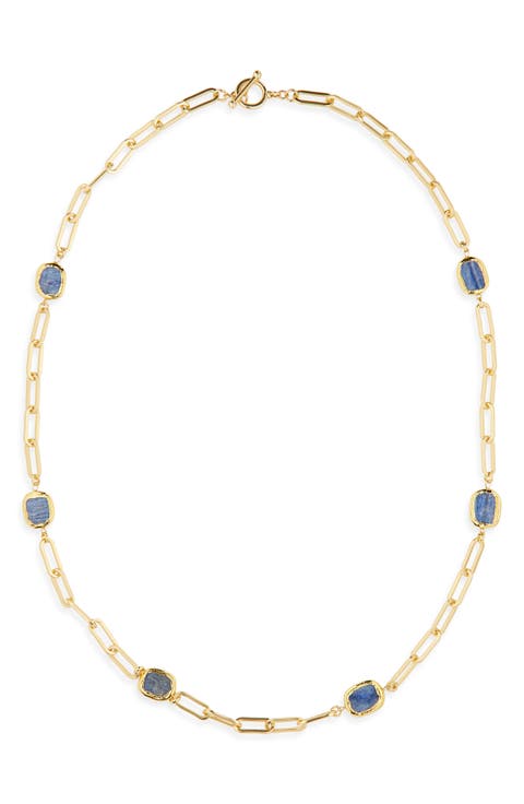 Kyanite Station Necklace