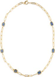 Karine Sultan Kyanite Station Necklace