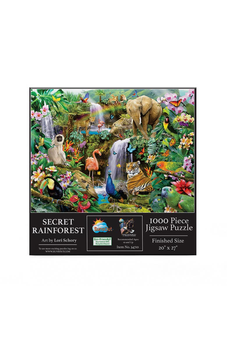 Sunsout Secret Rainforest 1000 piece Jigsaw Puzzle for Adults, Alternate, color, Multicolor