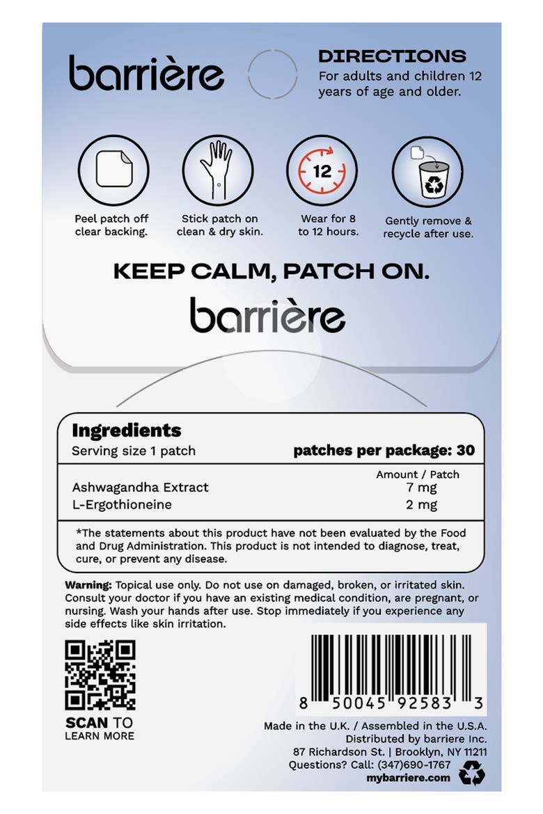 Everyday Calm Patch, Alternate, color, BLACK