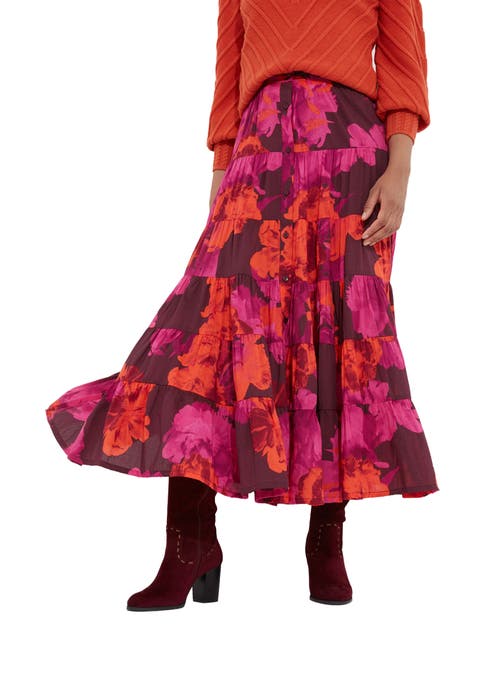 Tiered Midi Skirt (Plus)