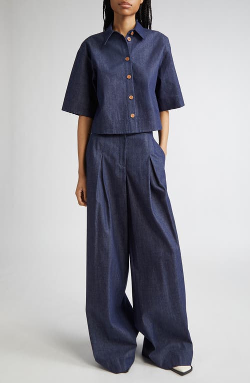 LAFAYETTE 148 LAFAYETTE 148 NEW YORK WARREN INVERTED PLEAT WIDE LEG JEANS