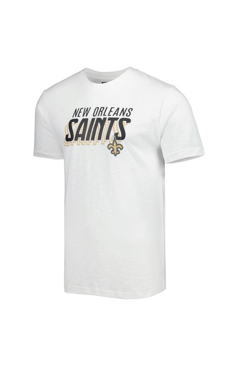 CONCEPTS SPORT Men's Concepts Sport Charcoal/White New Orleans Saints Downfield T-Shirt & Shorts Sleep Set, Alternate, color, 