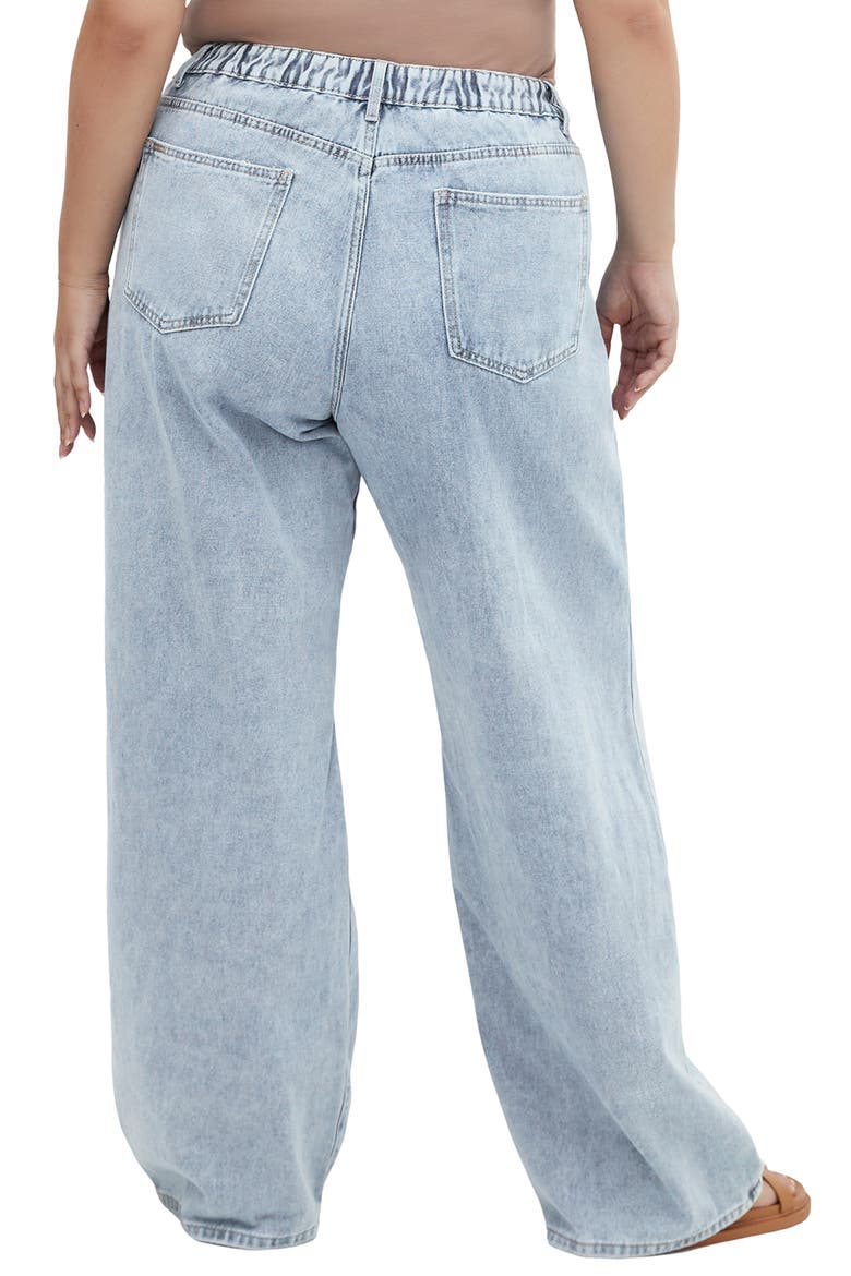 Harley Fit Kyla Wide Leg Jeans, Alternate, color, LIGHT WASH