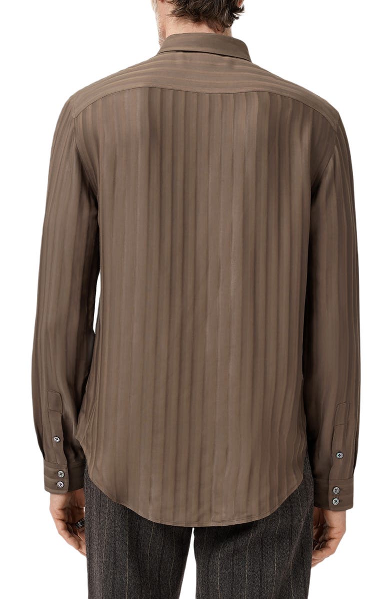 John Varvatos Bucks Button-Up Shirt, Alternate, color, Dark Brown