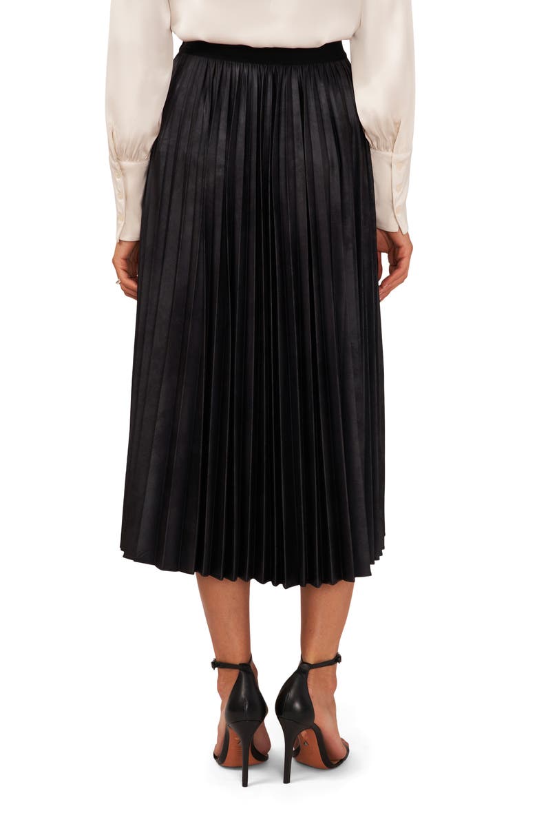 Halogen<sup>®</sup> Pleated Faux Wrap Skirt, Alternate, color, 