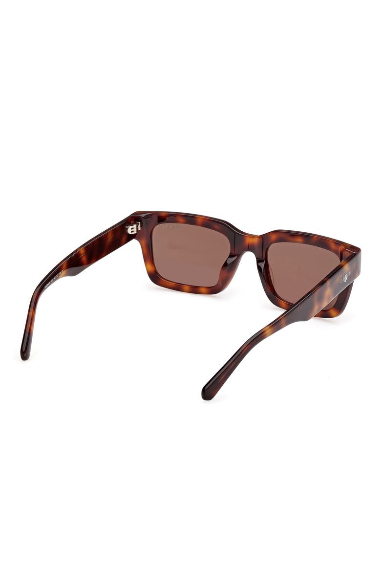 Rectangular Sunglasses, Alternate, color, DARK HAVANA / BROWN