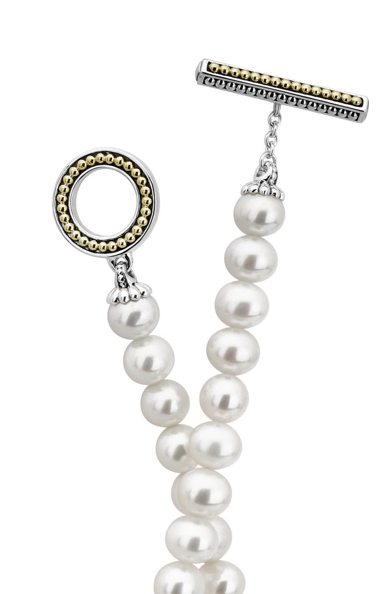 LAGOS Luna Pearl Tassel Necklace, Alternate, color, 