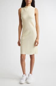 RIER Bias Sleeveless Wool Fleece Dress