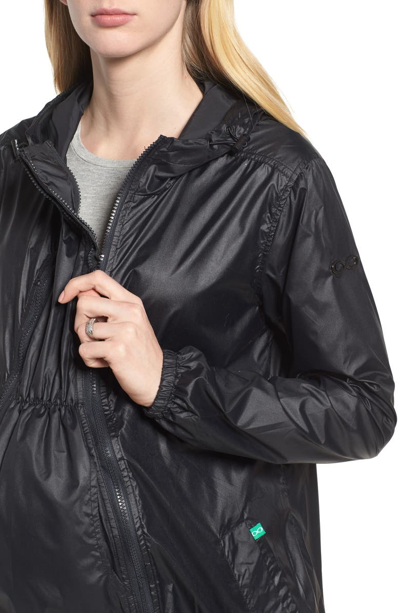 Modern Eternity Waterproof Convertible 3-in-1 Maternity Windbreaker, Alternate, color,
