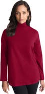 Jessica London Long Sleeve Mockneck Tee