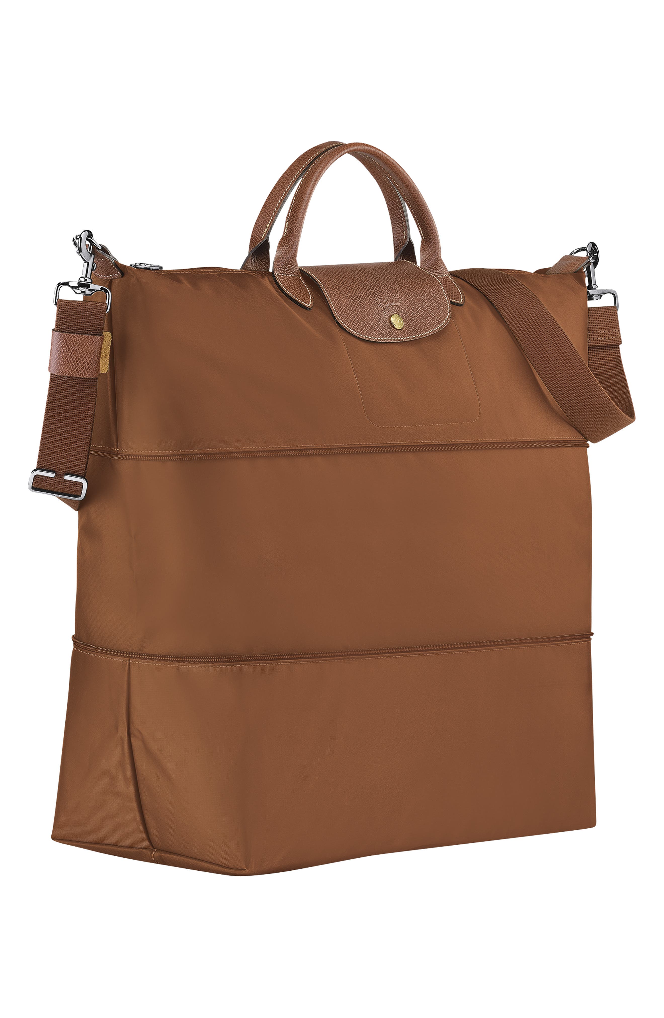21-Inch Expandable Travel Bag, Alternate, color, COGNAC