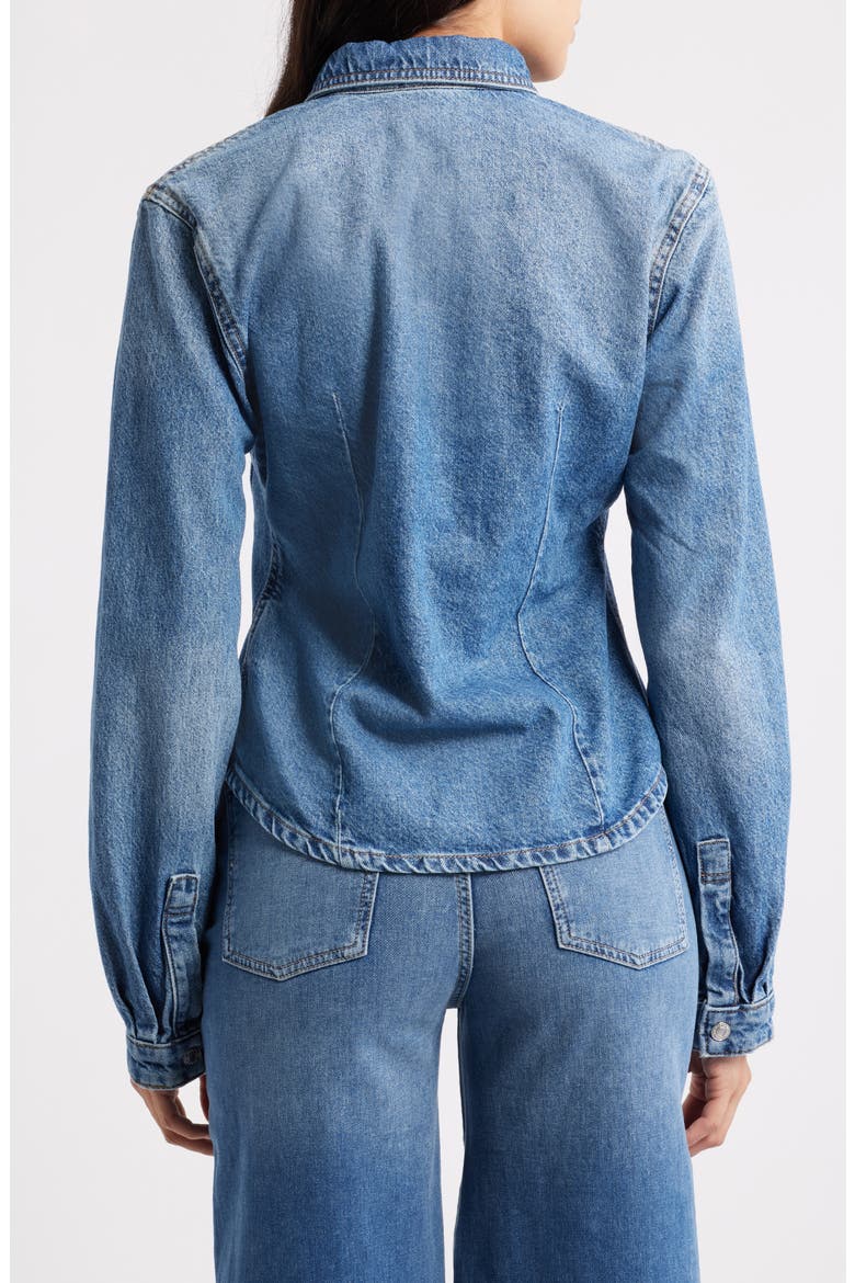 Western Denim Button-Up Shirt, Alternate, color, DAY DREAMER