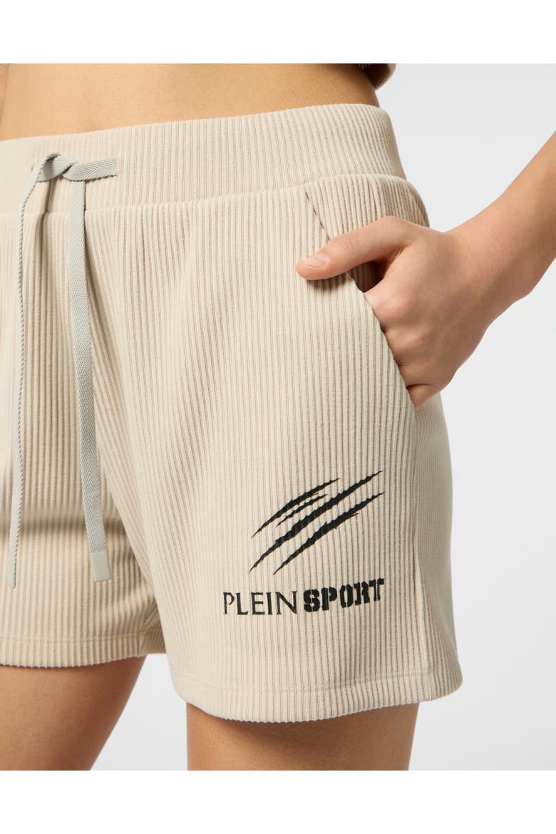 Ribbed Loose Fit Shorts Scratch Women, Alternate, color, OffWhite