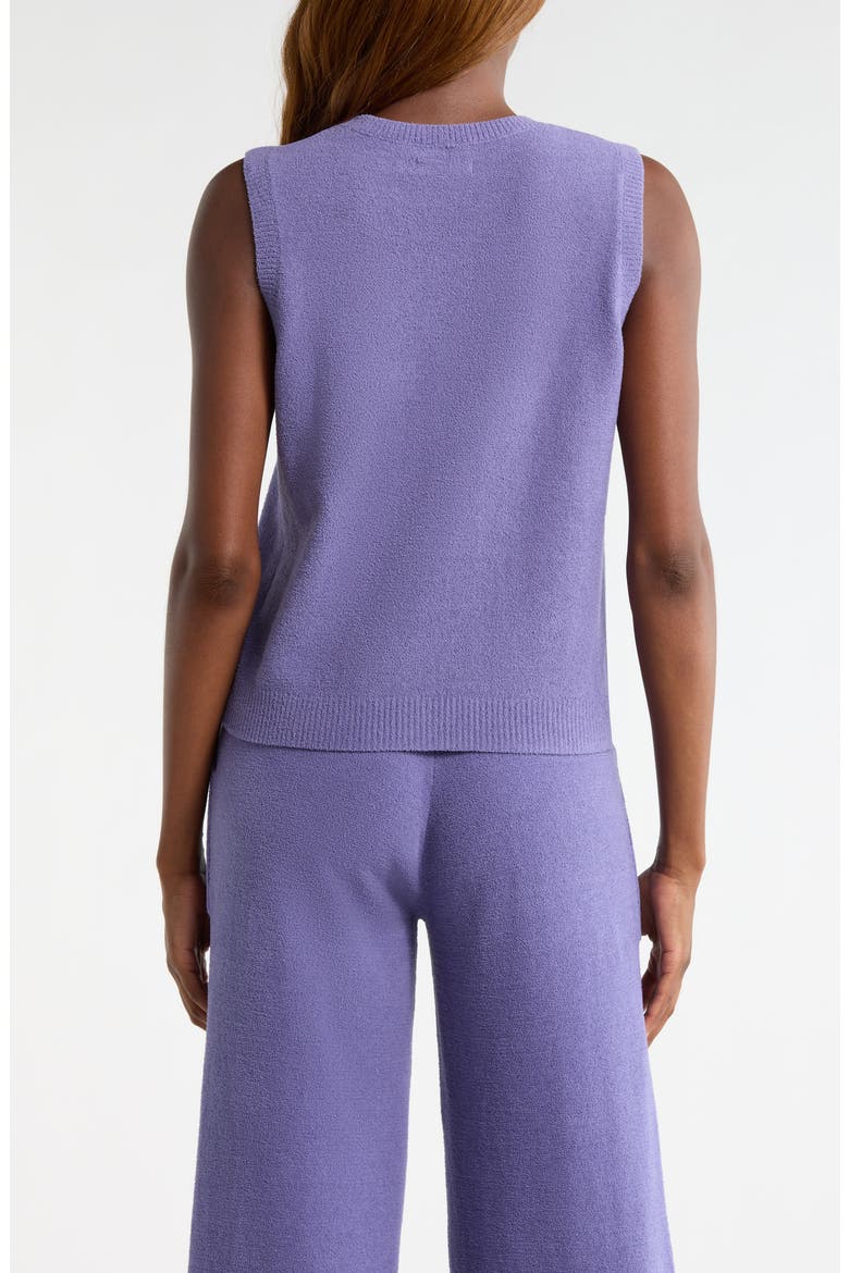 Kollyns Knit Button-Up Vest, Alternate, color, DUSTED IRIS
