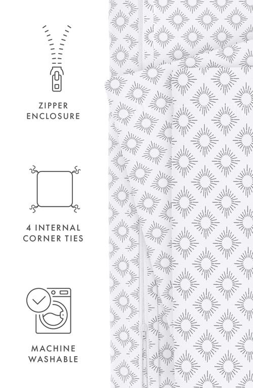 Homespun Ienjoy Home Premium Ultra Soft Polaris Pattern 3-piece Duvet Cover Set In White