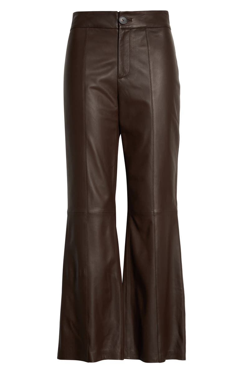Vince Leather Flare Pants, Alternate, color, 
