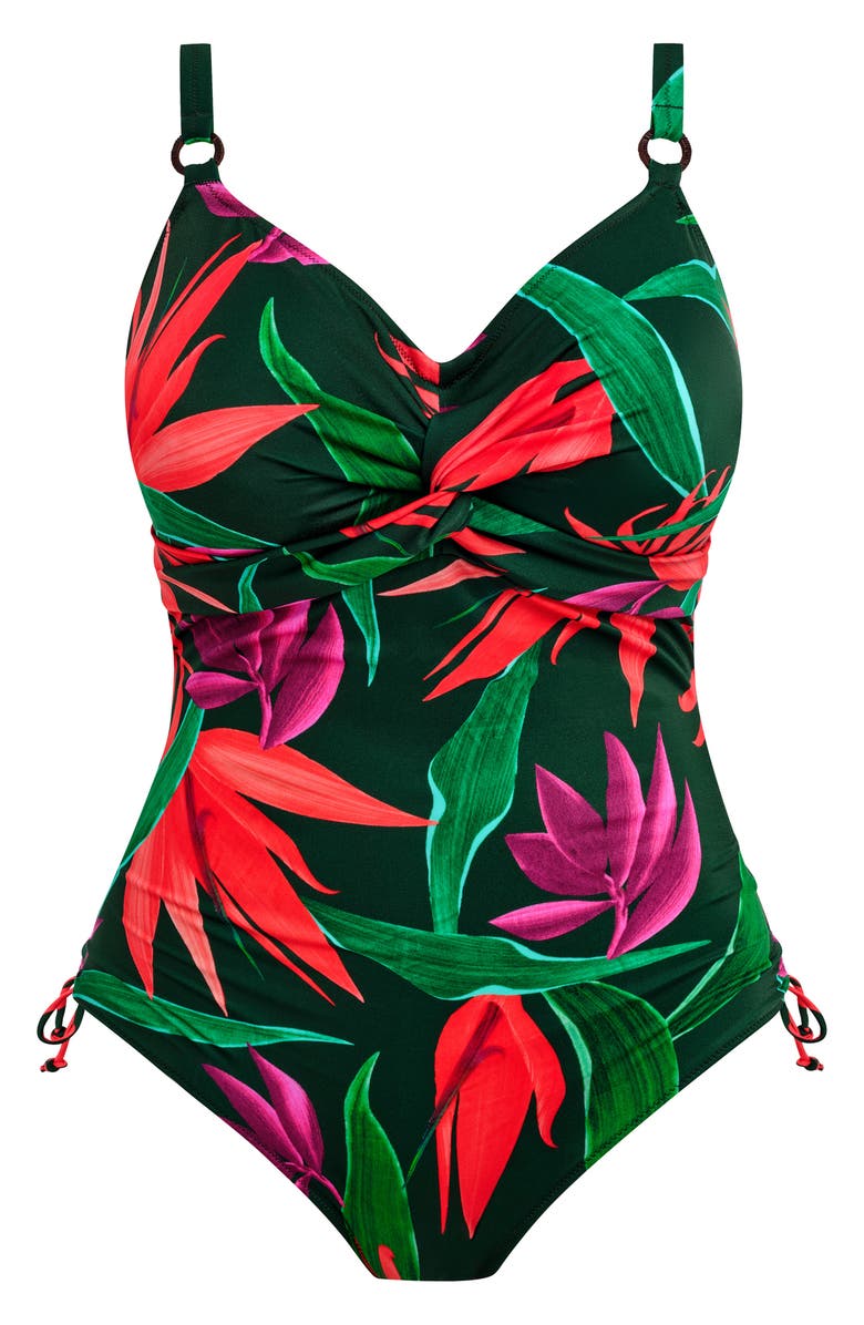 Fantasie Pichola Underwire One-Piece Swimsuit, Alternate, color, Mangrove