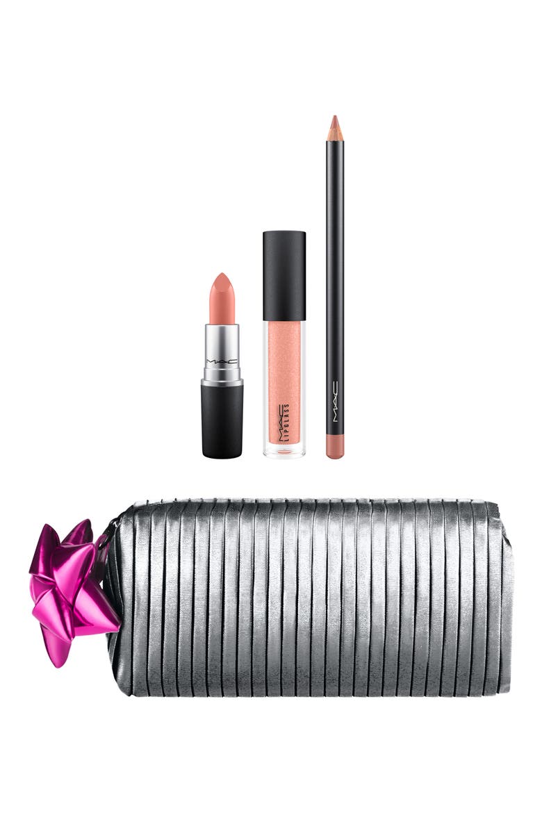 MAC Shiny Pretty Things Goody Bag Nude Lips, Main, color, NUDE LIPS