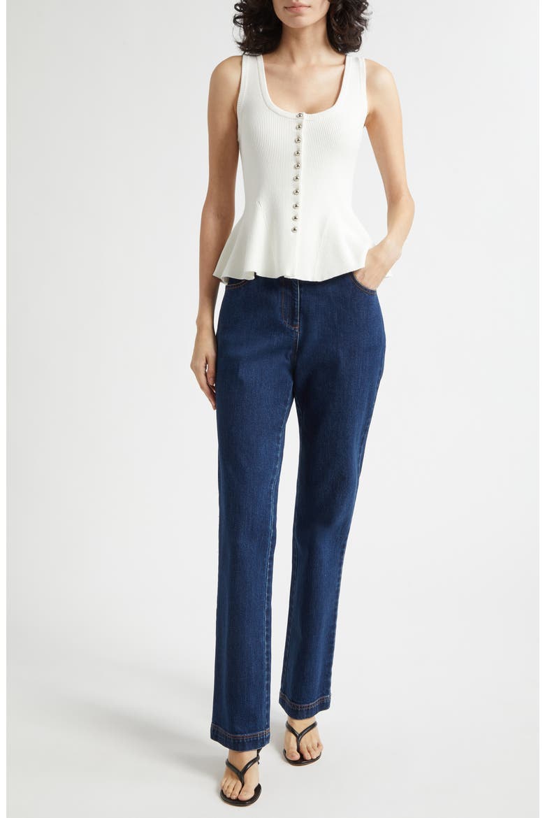 Cynthia High Waist Cigarette Jeans, Alternate, color, MID WASH