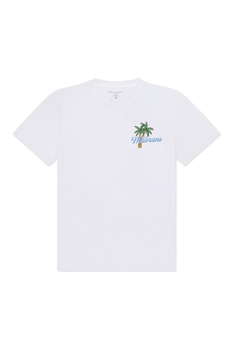 Beverly Hills Organic Cotton Graphic T-Shirt, Main, color, WHITE/ PINK