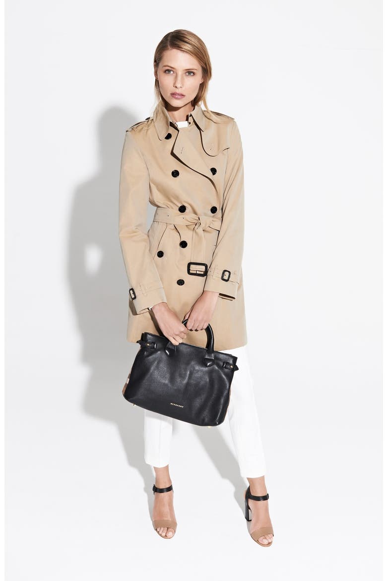 'Buckingham' Double Breasted Cotton Trench, Alternate, color, HONEY