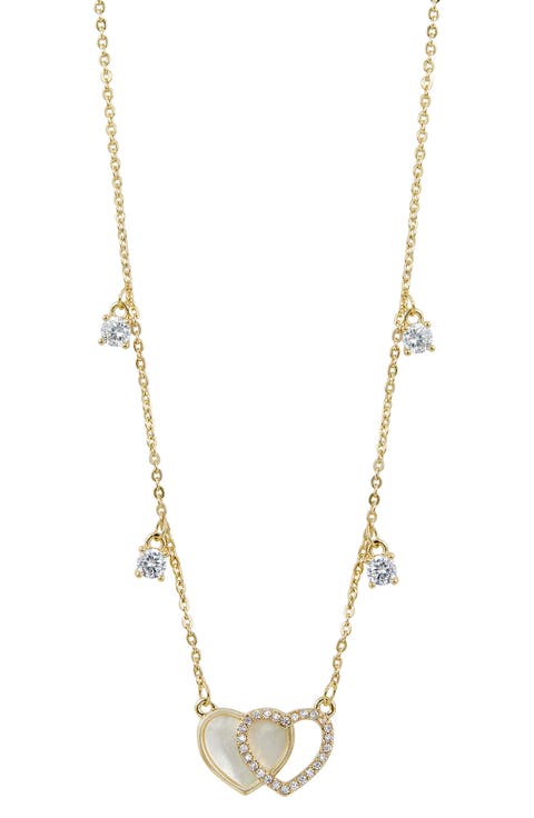 Sweet Mother-of-Pearl & Cubic Zirconia Necklace