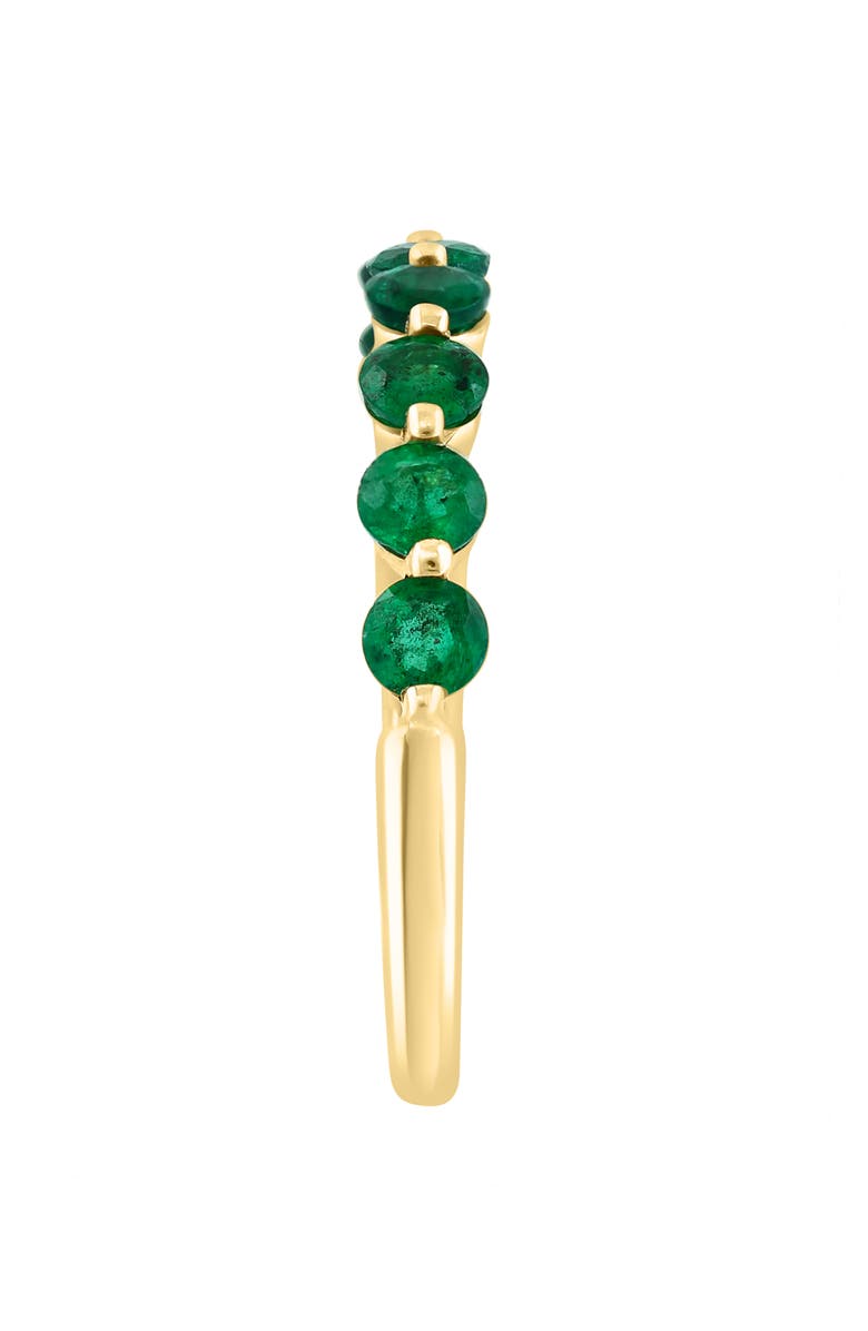 EFFY 14K Yellow Gold Emerald Ring, Alternate, color, Green
