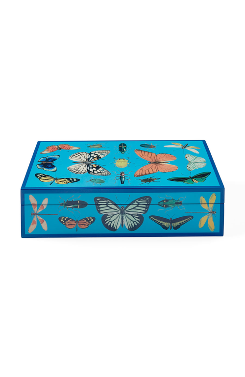 Jonathan Adler Large Lacquer Box In Botanist