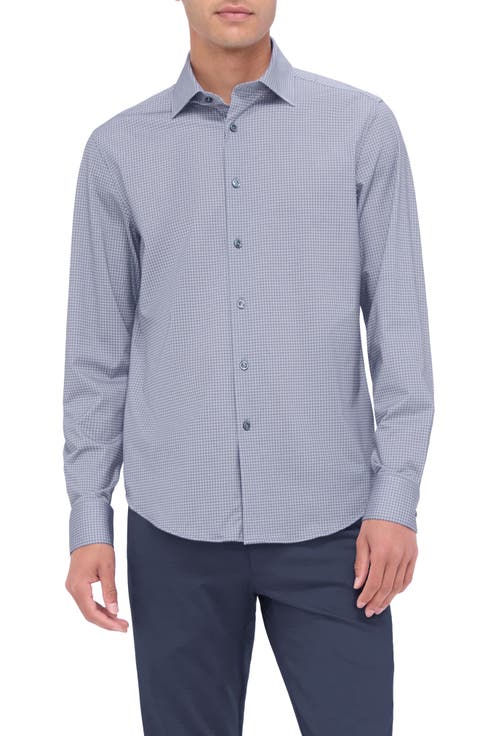 James OoohCotton® Microcheck Button-Up Shirt
